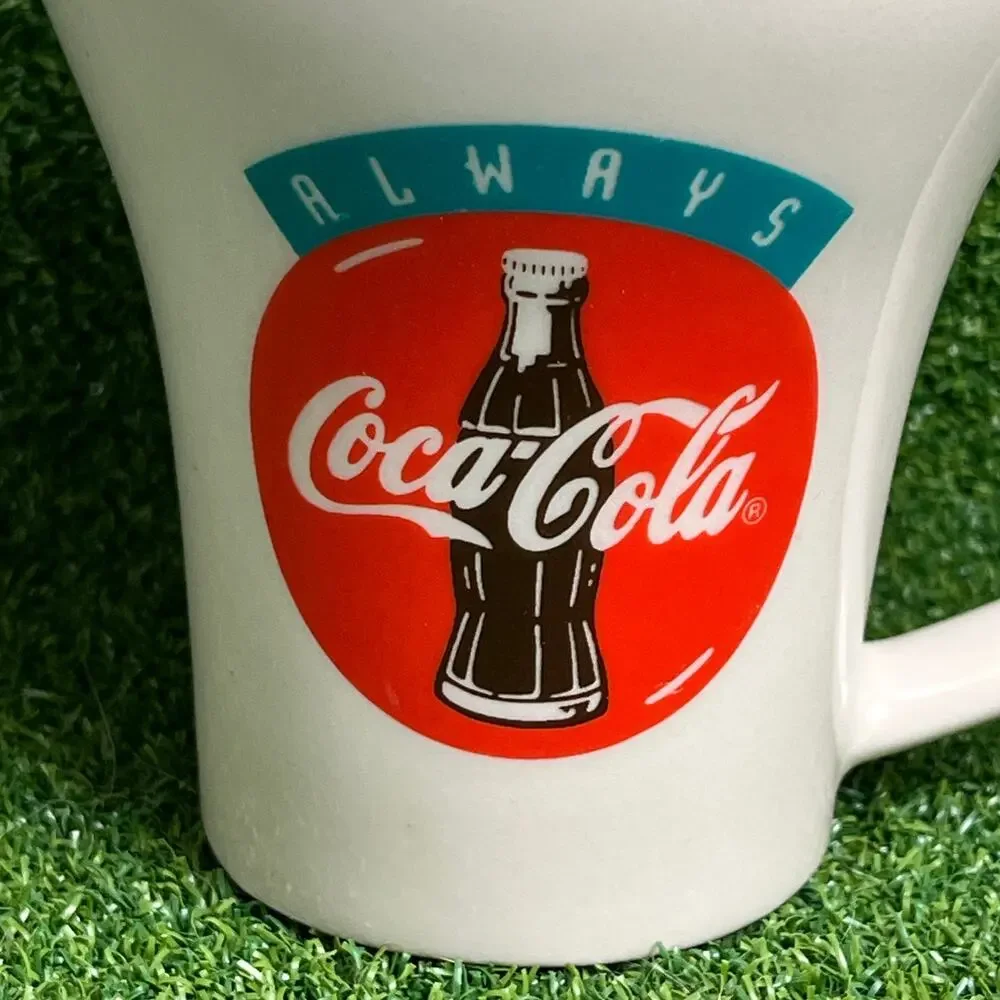 Vintage Mc Donald's 15 Cent Hamburgers Coca-Cola Ceramic Mud with Handle